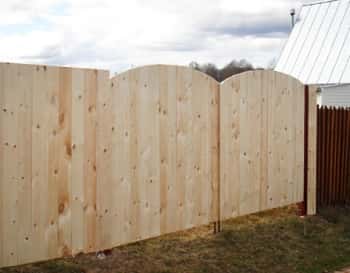 деревянный забор цена