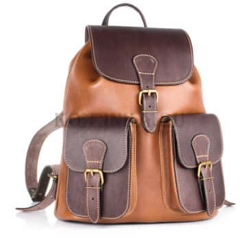 кожаный рюкзак