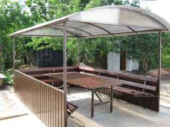 беседка из металла