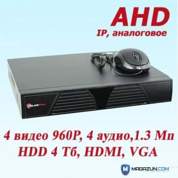 гибридный видеорегистратор PoliceCam DVR-6604T