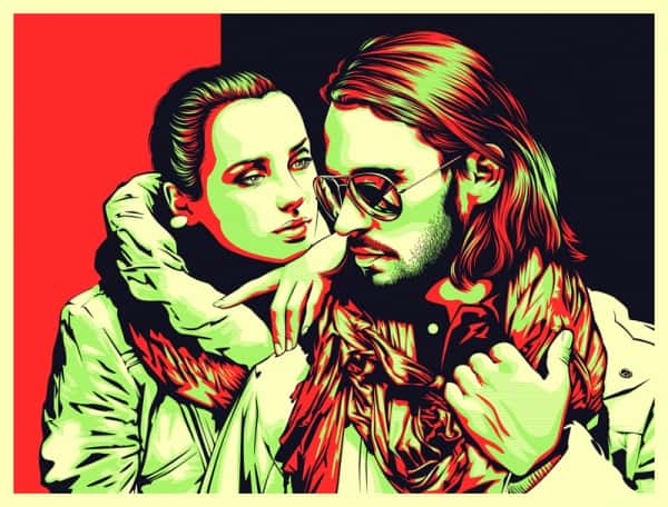 поп-арт портрет