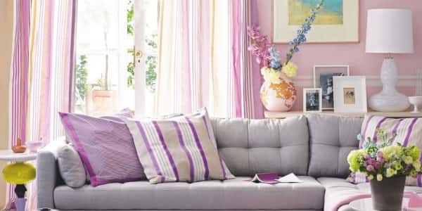 фиолетовые шторы в интерьере фиолетовые шторы в интерьере